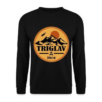 Triglav - Unisex Pullover - Schwarz - Vorne - Alina (178cm) & Michal (187cm)