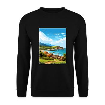 Wilsons Promontory National Park Reiseplakat - Unisex Pullover - Schwarz - Vorne - Alina (178cm) & Michal (187cm)