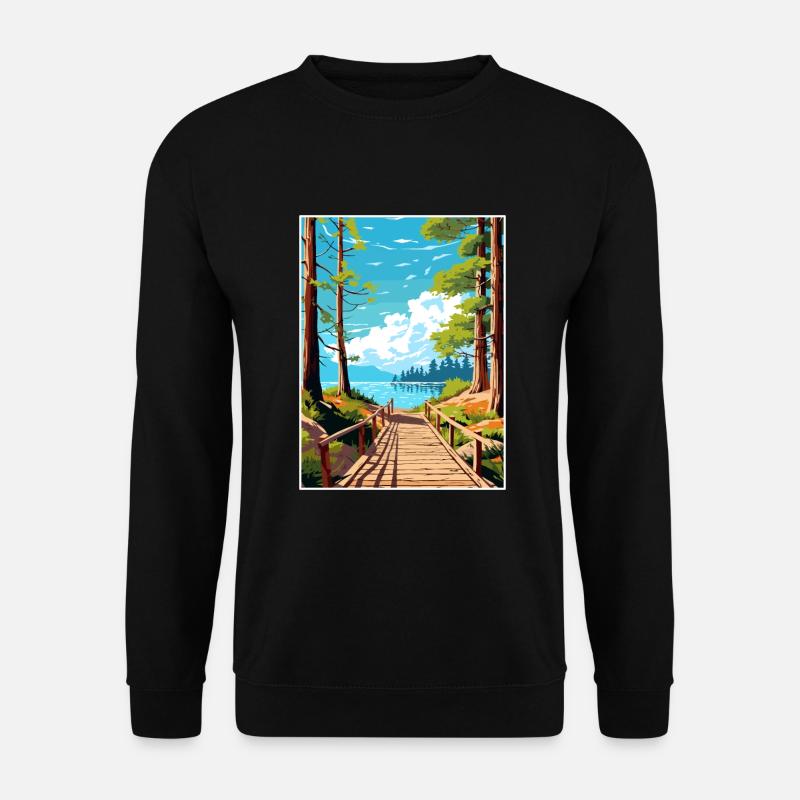 Parque Nacional Los Arrayanes Reiseposter - Unisex Pullover - Schwarz