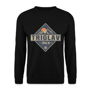 Triglav - Unisex Pullover - Schwarz - Vorne - Alina (178cm) & Michal (187cm)
