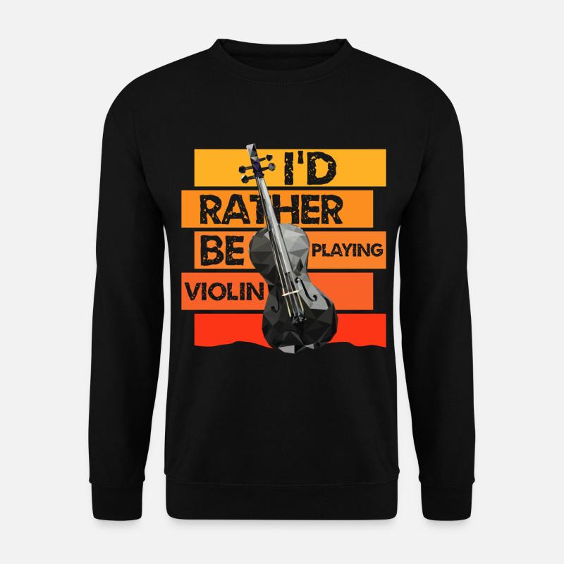 Musik Violinist Geiger - Unisex Pullover - Schwarz