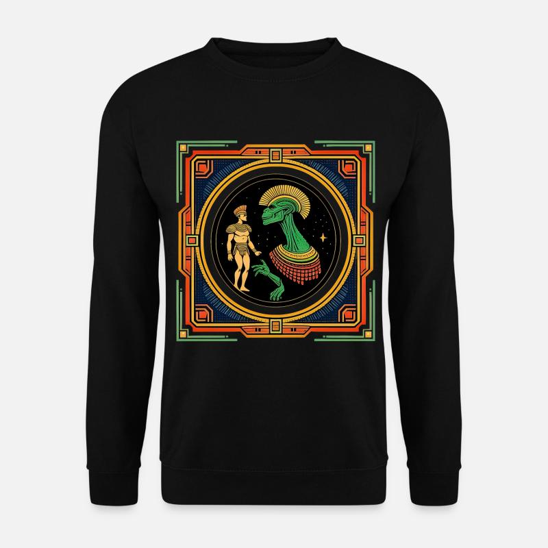 Ägyptisches Treffen mit Freunden - Unisex Pullover - Schwarz
