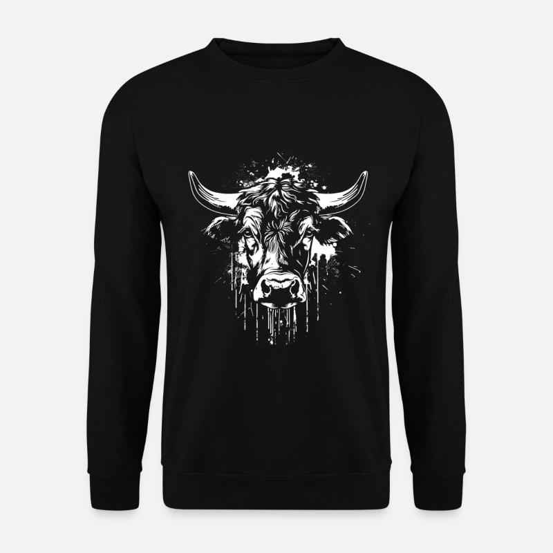Vache d'hérens, vache combat suisse - Sweat-shirt Unisexe - noir