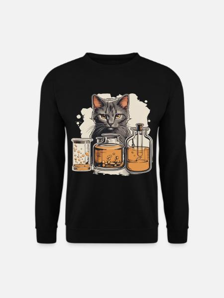Cat Chemistry Kit - Unisex Sweatshirt - black