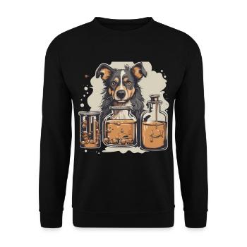Chemistry Dog - Unisex Sweatshirt - black - Front - Alina (178cm) & Michal (187cm)