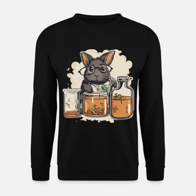 Chemist Rabbit - Unisex Sweatshirt - black
