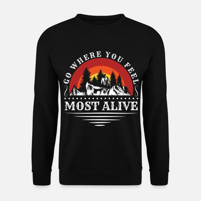 Mountaineering Mountains Hobby Mountains - Unisex Sweatshirt - black