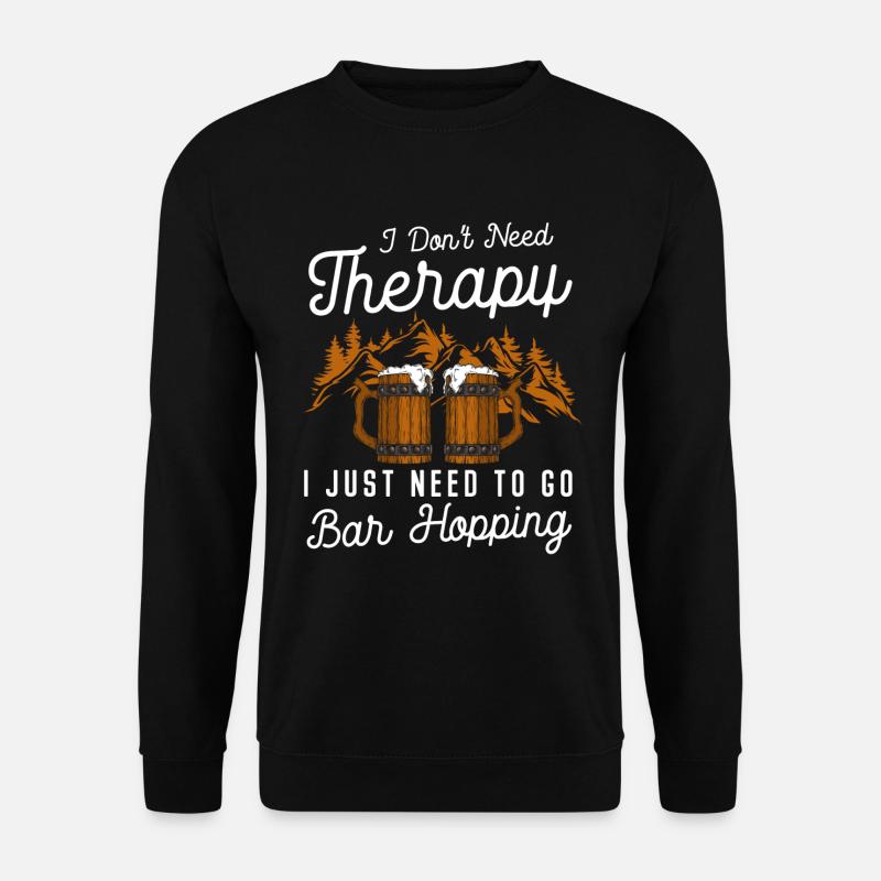 partying, partying, drunk - Unisex Sweatshirt - black