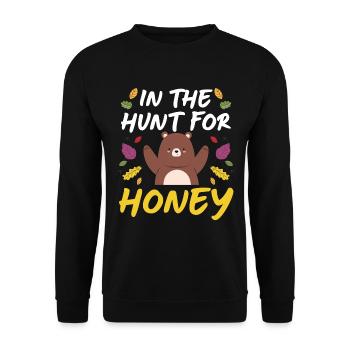 Signes du zodiaque de fourrure d’ours - Sweat-shirt Unisexe - noir - Devant - Alina (178cm) & Michal (187cm)