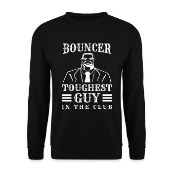 Security Service Job Watchdog Party - Unisex Sweatshirt - black - Front - Alina (178cm) & Michal (187cm)
