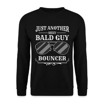 Security Service Profession Party - Unisex Sweatshirt - black - Front - Alina (178cm) & Michal (187cm)