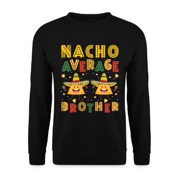 Sibling Love, Brother, Brother's Heart, Heart - Unisex Sweatshirt - black - Front - Alina (178cm) & Michal (187cm)