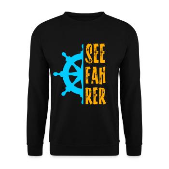 marin marin voile créatures marines été - Sweat-shirt Unisexe - noir - Devant - Alina (178cm) & Michal (187cm)