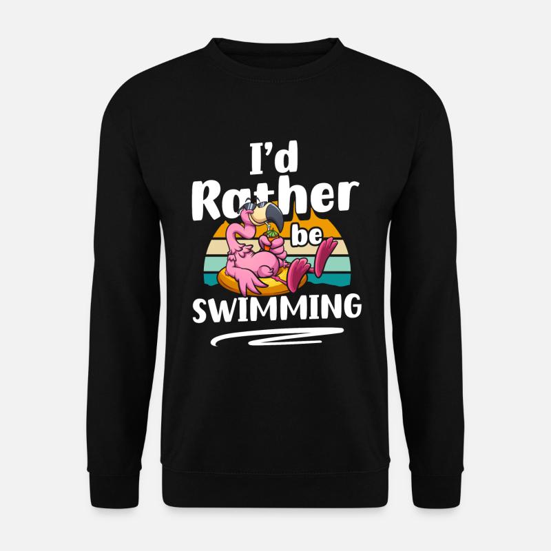 Natation, L’Eau, Soleil, Plongée - Sweat-shirt Unisexe - noir