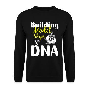 Fabricant de modèles d’eau de passe-temps de navire - Sweat-shirt Unisexe - noir - Devant - Alina (178cm) & Michal (187cm)