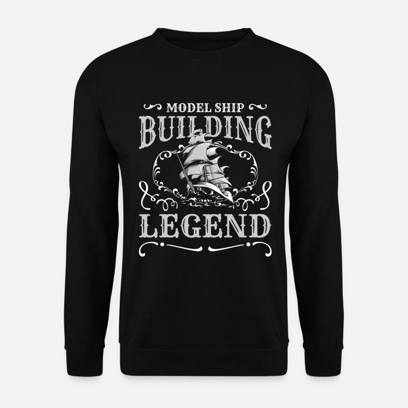 Maquette de bateau miniature télécommandée - Sweat-shirt Unisexe - noir