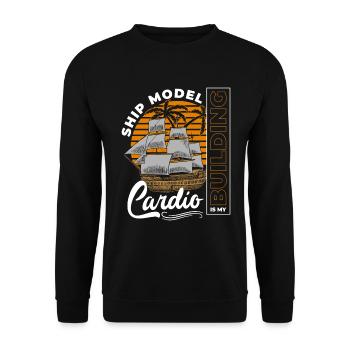 Modélisme Bateau Modèle Ancre D’eau - Sweat-shirt Unisexe - noir - Devant - Alina (178cm) & Michal (187cm)