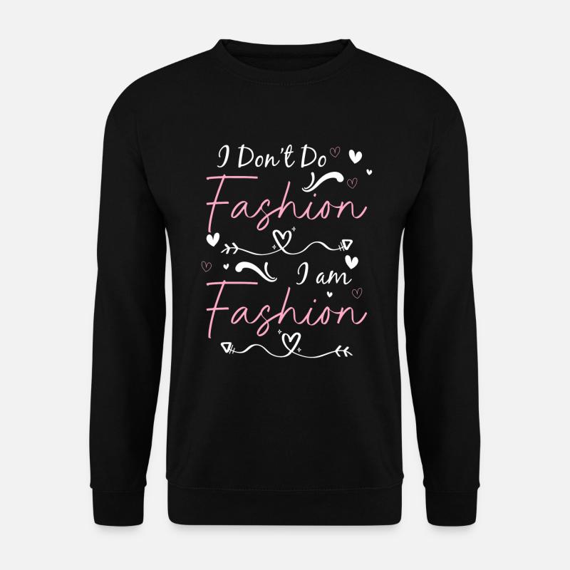 Tendance vestimentaire à la mode - Sweat-shirt Unisexe - noir