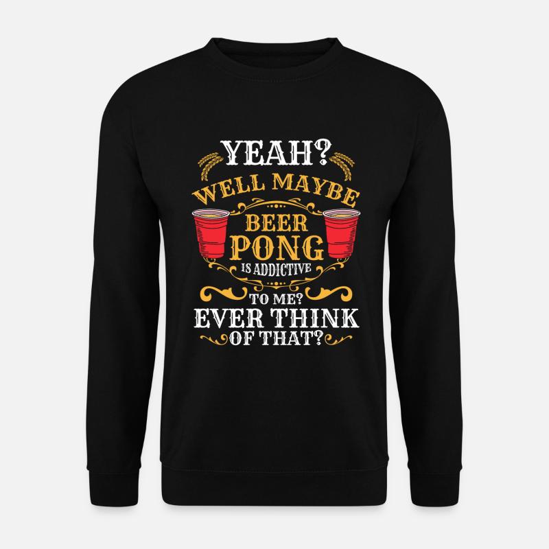 Drinking beer - Unisex Sweatshirt - black
