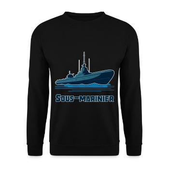 Submariner - Unisex Pullover - Schwarz - Vorne - Alina (178cm) & Michal (187cm)