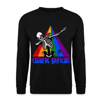 Dabbing Skull // Totenkopf Dark Pride Dab FS0224 - Unisex Pullover - Schwarz - Vorne - Alina (178cm) & Michal (187cm)