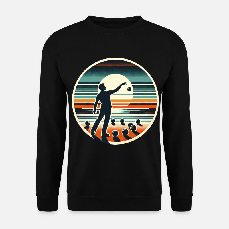 Boule Petanque - Unisex Pullover - Schwarz