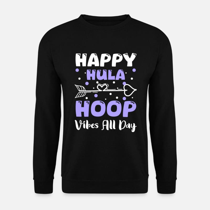Hulahoop Abnehmen Spaß - Unisex Pullover - Schwarz