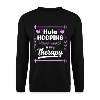 Hullern Reifen Training Hobby - Unisex Pullover - Schwarz - Vorne - Alina (178cm) & Michal (187cm)