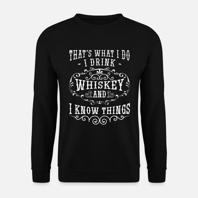 Rum Bottle Drinker Celebrations - Unisex Sweatshirt - black