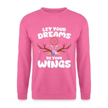 Capteur de rêves Motivation mystique - Sweat-shirt Unisexe - rose - Devant