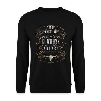 Western Revolver Western Master Country - Unisex Sweatshirt - black - Front - Alina (178cm) & Michal (187cm)