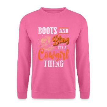 Cowboy Lasso Desert Bandit - Unisex Sweatshirt - pink - Front
