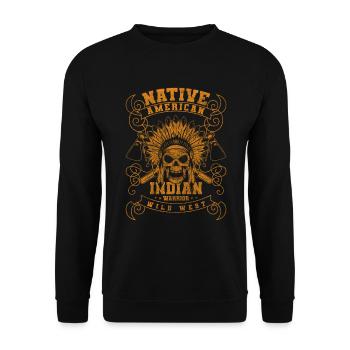 Wild West Sheriff Wild Country - Unisex Sweatshirt - black - Front - Alina (178cm) & Michal (187cm)