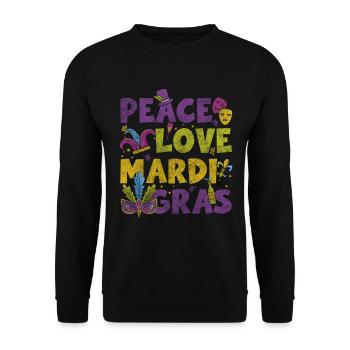 Parade Party Queen - Unisex Sweatshirt - black - Front - Alina (178cm) & Michal (187cm)