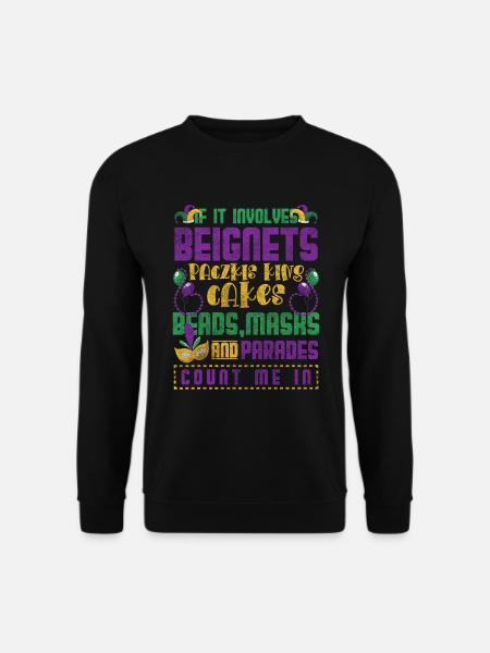 Mardi Gras Party Event - Unisex Sweatshirt - black