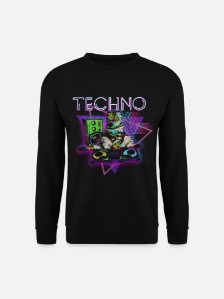 Techno Electro Party Techno Fan - Unisex Sweatshirt - black