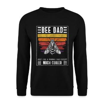Honey Bee Bumblebee World Saver Bee - Unisex Sweatshirt - black - Front - Alina (178cm) & Michal (187cm)