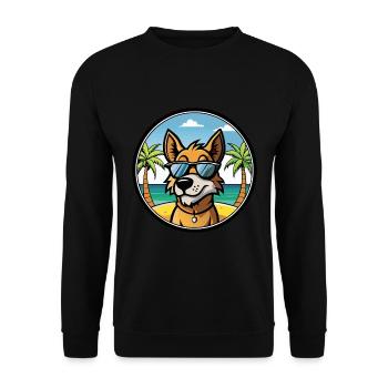 Lunettes de soleil uruguayennes Cimarron Dog Breed Cartoon - Sweat-shirt Unisexe - noir - Devant - Alina (178cm) & Michal (187cm)