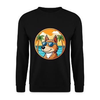 Lunettes de soleil uruguayennes Cimarron Dog Breed Cartoon - Sweat-shirt Unisexe - noir - Devant - Alina (178cm) & Michal (187cm)