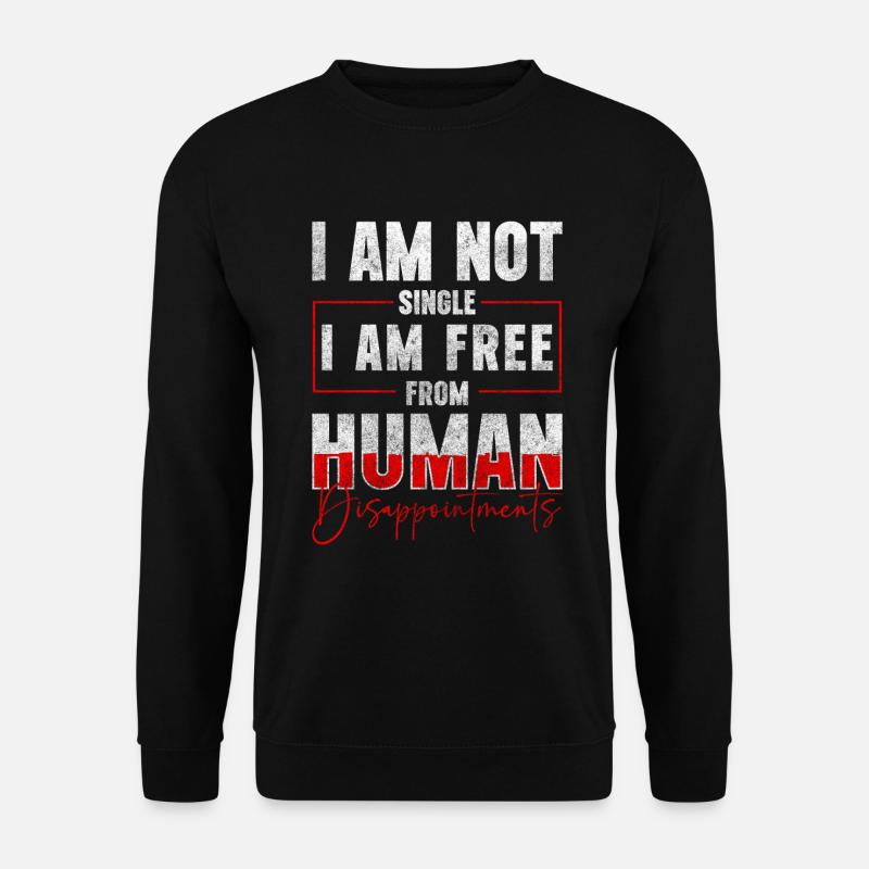 Relation célibataire humain - Sweat-shirt Unisexe - noir