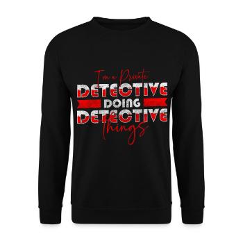 Snoopers investigate secret agent - Unisex Sweatshirt - black - Front - Alina (178cm) & Michal (187cm)