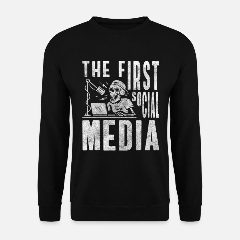 Radio Transmitter Heart - Unisex Sweatshirt - black