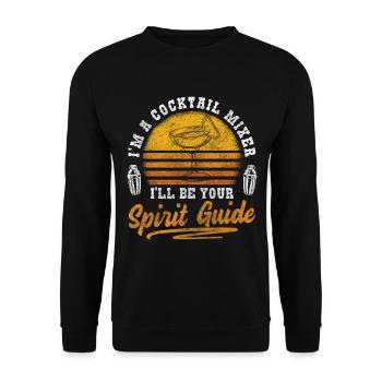 Blender Boissons Drinker Rum - Sweat-shirt Unisexe - noir - Devant - Alina (178cm) & Michal (187cm)