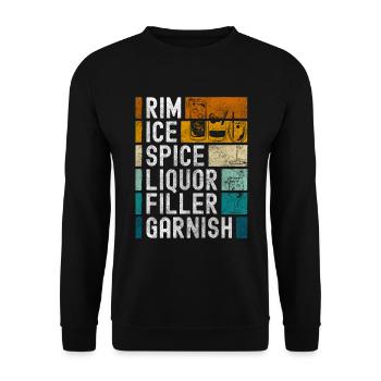 Cocktail Drinks Drink Drink - Unisex Sweatshirt - black - Front - Alina (178cm) & Michal (187cm)