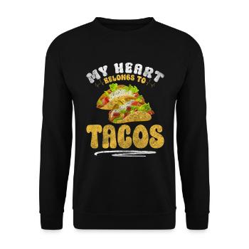 Foodie latino mexicain Cinco de Mayo - Sweat-shirt Unisexe - noir - Devant - Alina (178cm) & Michal (187cm)