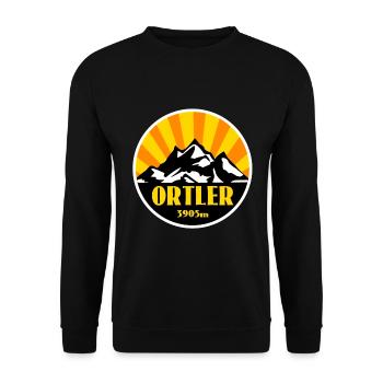Ortler Tyrol du Sud - Sweat-shirt Unisexe - noir - Devant - Alina (178cm) & Michal (187cm)