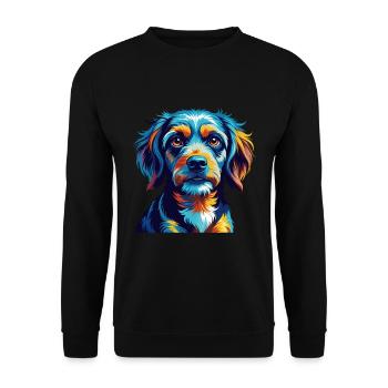 Armant Dog Breed Colorful Cartoon Kawaii - Unisex Sweatshirt - black - Front - Alina (178cm) & Michal (187cm)