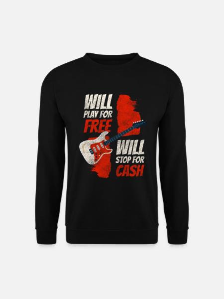 Straßenmusiker Spende Band - Unisex Pullover - Schwarz