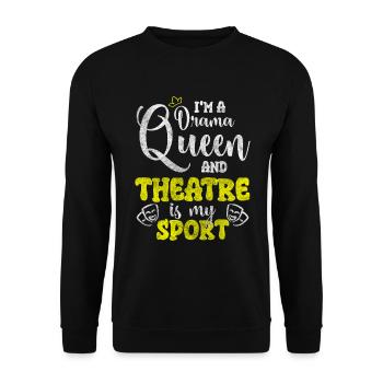 Couronne exagérer Mimimi - Sweat-shirt Unisexe - noir - Devant - Alina (178cm) & Michal (187cm)
