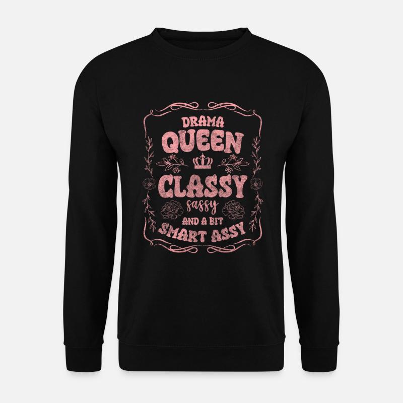 Dramaqueen Schauspiel Frau Problem - Unisex Pullover - Schwarz